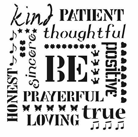 HOME DECOR STENCIL HD-56 45X45