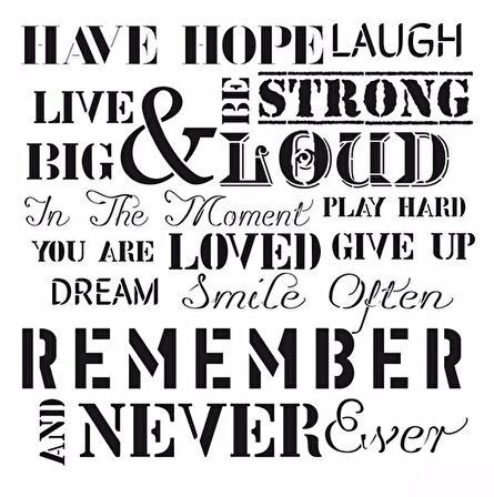 HOME DECOR STENCIL HD-57 45X45