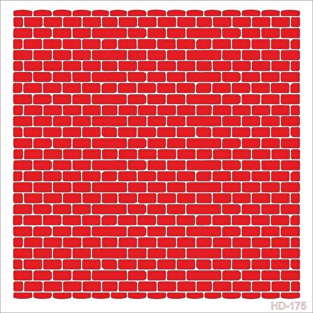 HD175 Taş Duvar Stencil 45x45