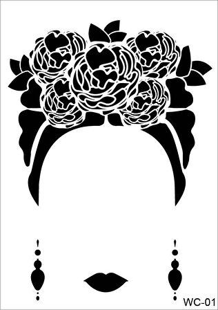 KADIN SİLÜET STENCIL WC01 21X29