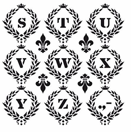 HDM16 Home Dekor Midi Stencil (25X25)