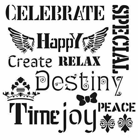 HDM54 Home Dekor Midi Stencil (25X25)
