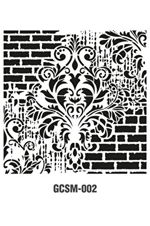 Grunge Stencıl Mini Gcsm-002 25x25