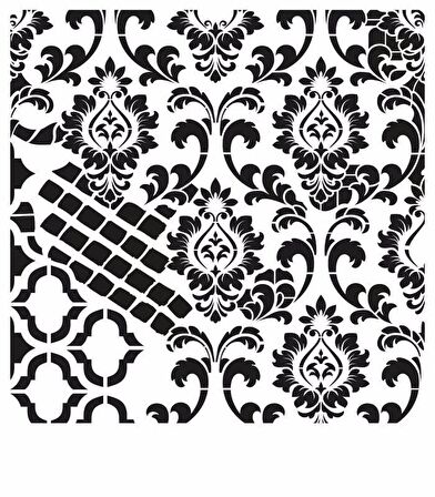 GRUNGE STENCIL MİNİ GCSM-004 25X25