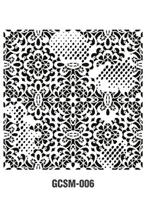 Grunge Stencıl Mini Gcsm-006 25x25