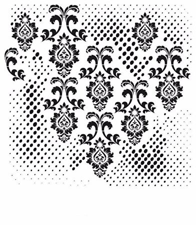 GRUNGE STENCIL MİNİ GCSM-007 25X25