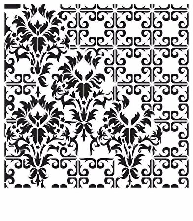 GRUNGE STENCIL MİNİ GCSM-009 25X25