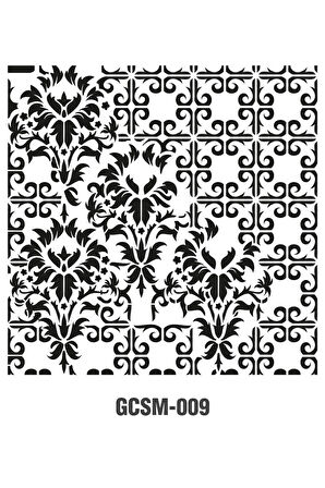 Grunge Stencıl Mini Gcsm-009 25x25