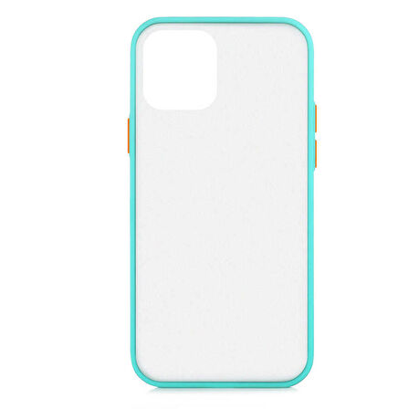 Apple iPhone 12 Mini Kılıf Fri Mat Yüzey Renkli Kenar Kılıf