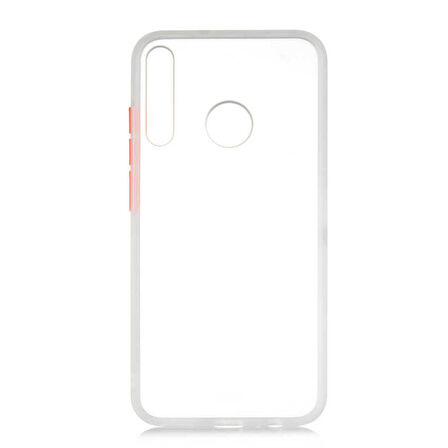 Huawei P40 Lite E Kılıf Zore Fri Mat Yüzey Renkli Kenar Kılıf