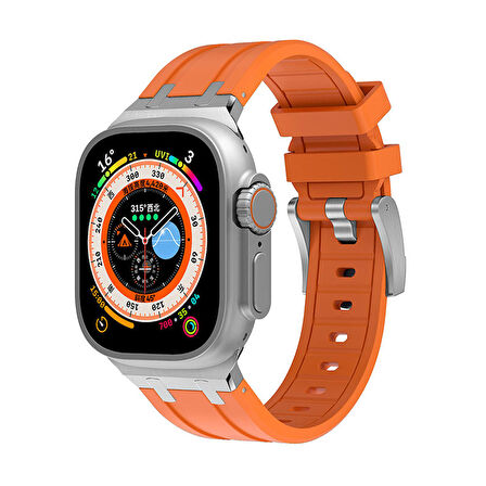 Apple Watch Uyumlu 42mm Zore KRD-89 Silikon Kordon 