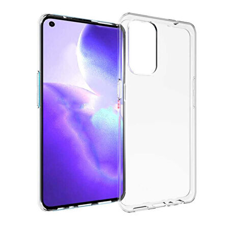 Oppo Reno 5 5G Kılıf Şeffaf İnce ve Esnek Süper Silikon Kılıf