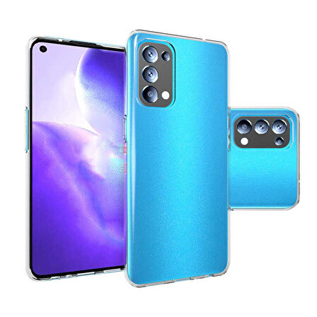 Oppo Reno 5 5G Kılıf Şeffaf İnce ve Esnek Süper Silikon Kılıf