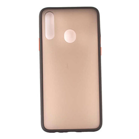 Galaxy A10S Kılıf Zore Fri Mat Yüzey Renkli Kenar Kılıf