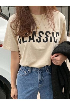 Unisex Classical Baskılı Tasarım Tshirt