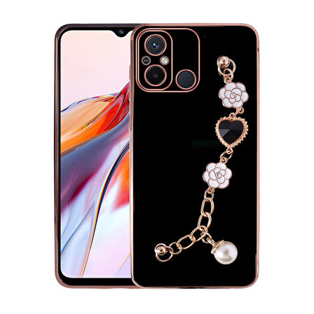 Xiaomi Redmi 12C Kılıf El Tutamaçlı Kamera Korumalı Zore Taka Silikon Kılıf