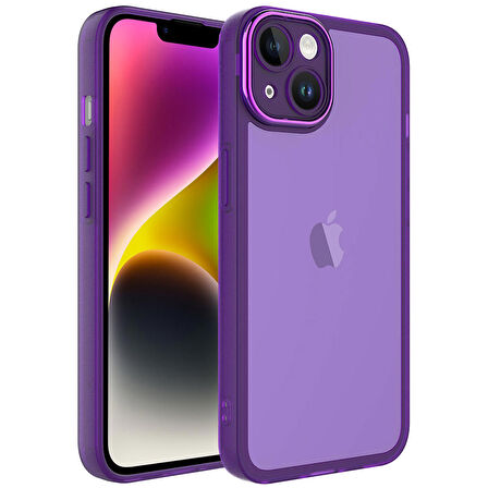 Apple iPhone 14 Plus Kılıf Kamera Korumalı Transparan Zore Post Kılıf