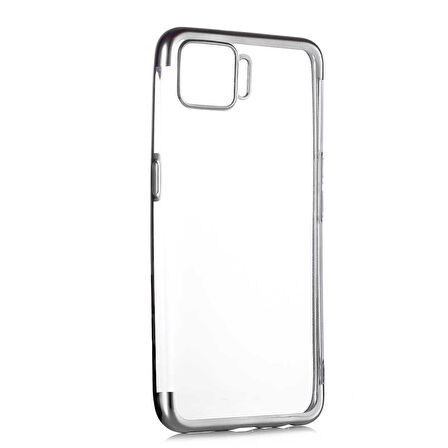 Oppo A73 Kılıf Zore Dört Köşeli Lazer Silikon Kılıf