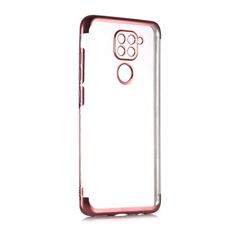 Xiaomi Redmi Note 9 Kılıf Zore Dört Köşeli Lazer Silikon Kılıf