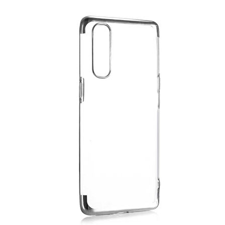 Oppo Reno 3 Pro Kılıf Zore Dört Köşeli Lazer Silikon Kılıf