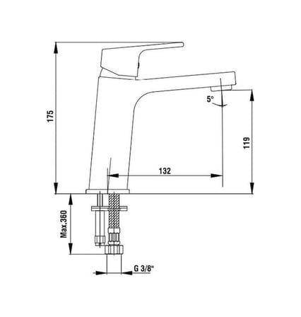 E.c.a. Tiera 104808989 Lavabo Bataryası - Beyaz