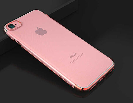 Apple iPhone SE 2020 Kılıf Zore Dört Köşeli Lazer Silikon Kılıf