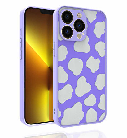 Apple iPhone 13 Pro Max Kılıf Desenli Kamera Korumalı Parlak Zore Nora Kılıf