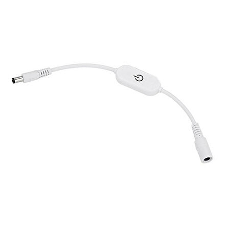 Powermaster Dc Dişi To Erkek Dokunmatik Led Dimmer Anahtarı Aç Kapa Düğme