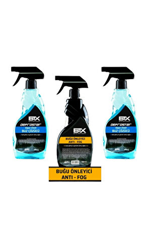 Buz Çözücü Sprey 500 ml 2'li - Buğu Önleyici Sprey 500 ml