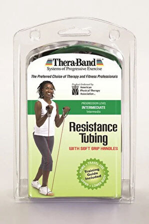 Medikaltec Thera-Band Bodytrainer Tubing 1,4 M With Flexible Handles - Kırmızı