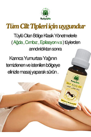 Tüy Azaltıcı Dökücü Tüy Inceltici Karınca Yumurtası Yağı 20 ml