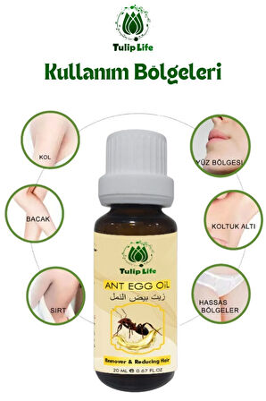 Tüy Azaltıcı Dökücü Tüy Inceltici Karınca Yumurtası Yağı 20 ml