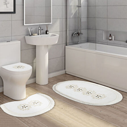 Queen Oval Nakışlı 3 Lü