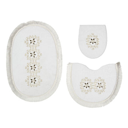 Queen Oval Nakışlı 3 Lü