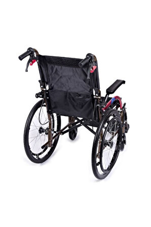 Medikaltec Gk863laj-20 Jet Black Transfer Alüminyum Tekerlekli Sandalye