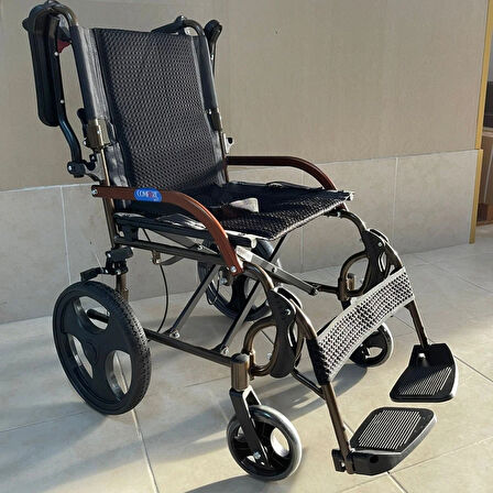 Medikaltec  GK863LABJ-12 Jet Black Transfer Alüminyum Tekerlekli Sandalye