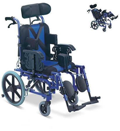 Medikaltec WG-M958L 44CM Özellikli Yetişkin Tekerlekli Sandalye