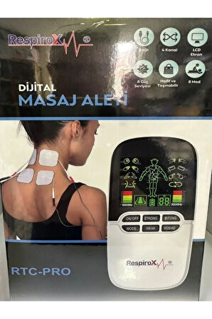 Medikaltec Rtc-pro Renkli Dijital Masaj Aleti Tens 8 Kanallı Şarjlı (8 Pedli)