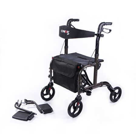 Medikalcim Comfort Plus Dm9124 Lüx Ayak Pedallı Alüminyum Rolatör