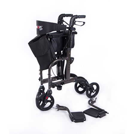 Medikalcim Comfort Plus Dm9124 Lüx Ayak Pedallı Alüminyum Rolatör