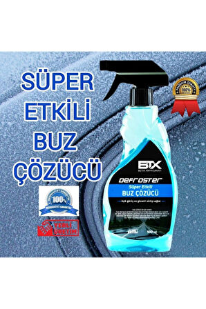 Süper Etkili Buz Çözücü ve Buzlanma Önleyici Görüş Kolaylaştırıcı Sprey 500 ml