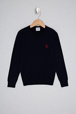 . US Polo Assn Lacivert Erkek Çocuk Triko Kazak