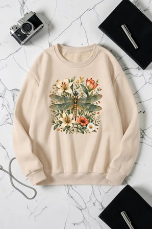 Unisex Yusufcuk Baskılı Bisiklet Yaka Sweatshirt