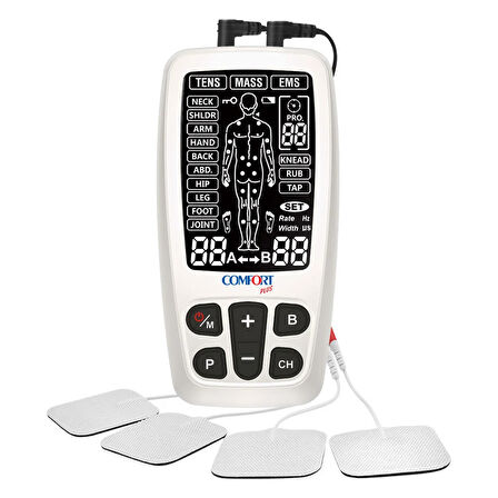 Medikalcim Şarj Edilebilir Tens Ems Masaj Cihazı Comfort Plus R-C4A