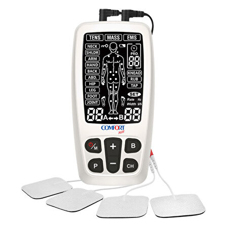 Medikalcim Şarj Edilebilir Tens Ems Masaj Cihazı Comfort Plus R-C4A