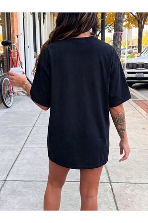 Unisex Kurdele Baskılı Tasarım Tshirt