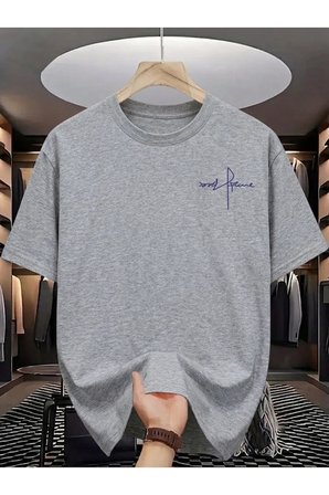 Unisex Grafik Ruhu, İmza Tarzı Tasarım Basklı Tshirt