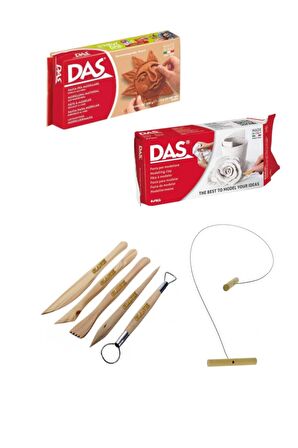 Das Beyaz+ Kahve (terracotta ) 500 Gr Kil Başlangıç Seti
