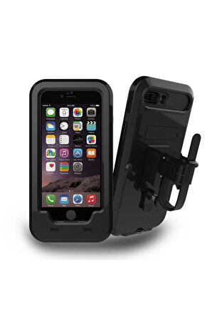 Iphone 7 / 8 Plus Su Geçirmez Motosiklet Bisiklet Telefon Tutucu