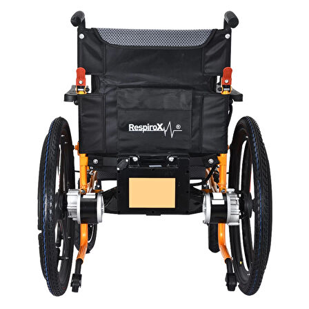 Respirox Akülü Tekerlekli Sandalye | 24" Arka Tekerlekli, Katlanabilir, Hafif Model BC-EA8009